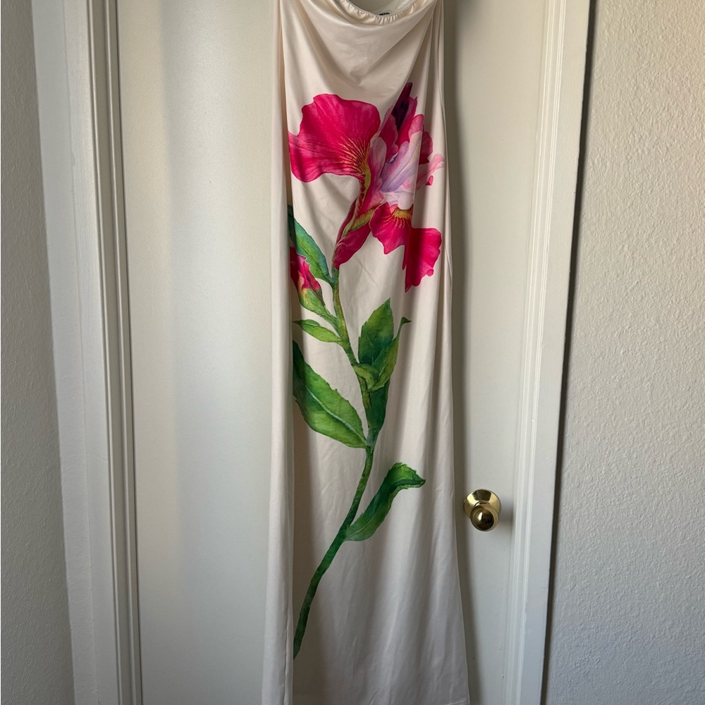 Fashion Nova Cream Maxi Dress